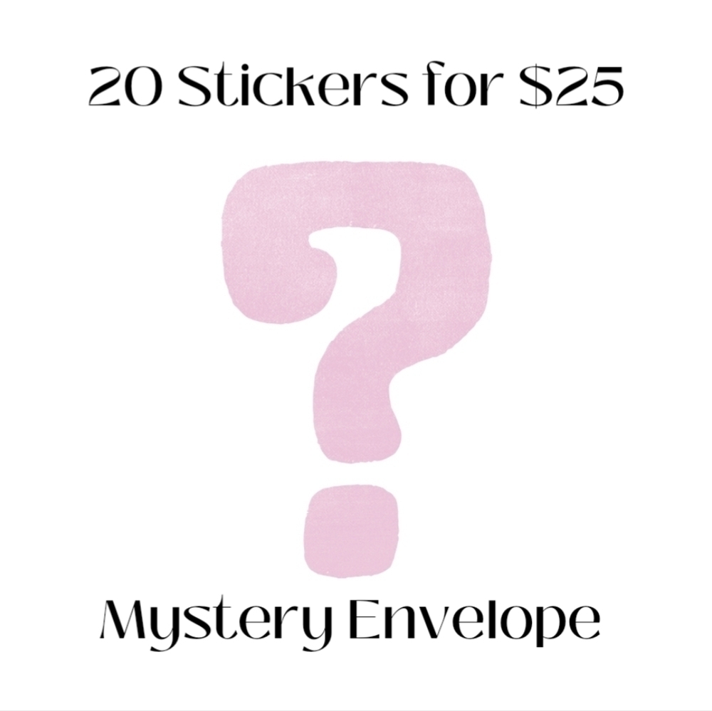 Mystery Envelope filled with Various Stickers + a surprise item